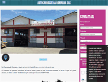Tablet Screenshot of carrozzeriaromagna.com